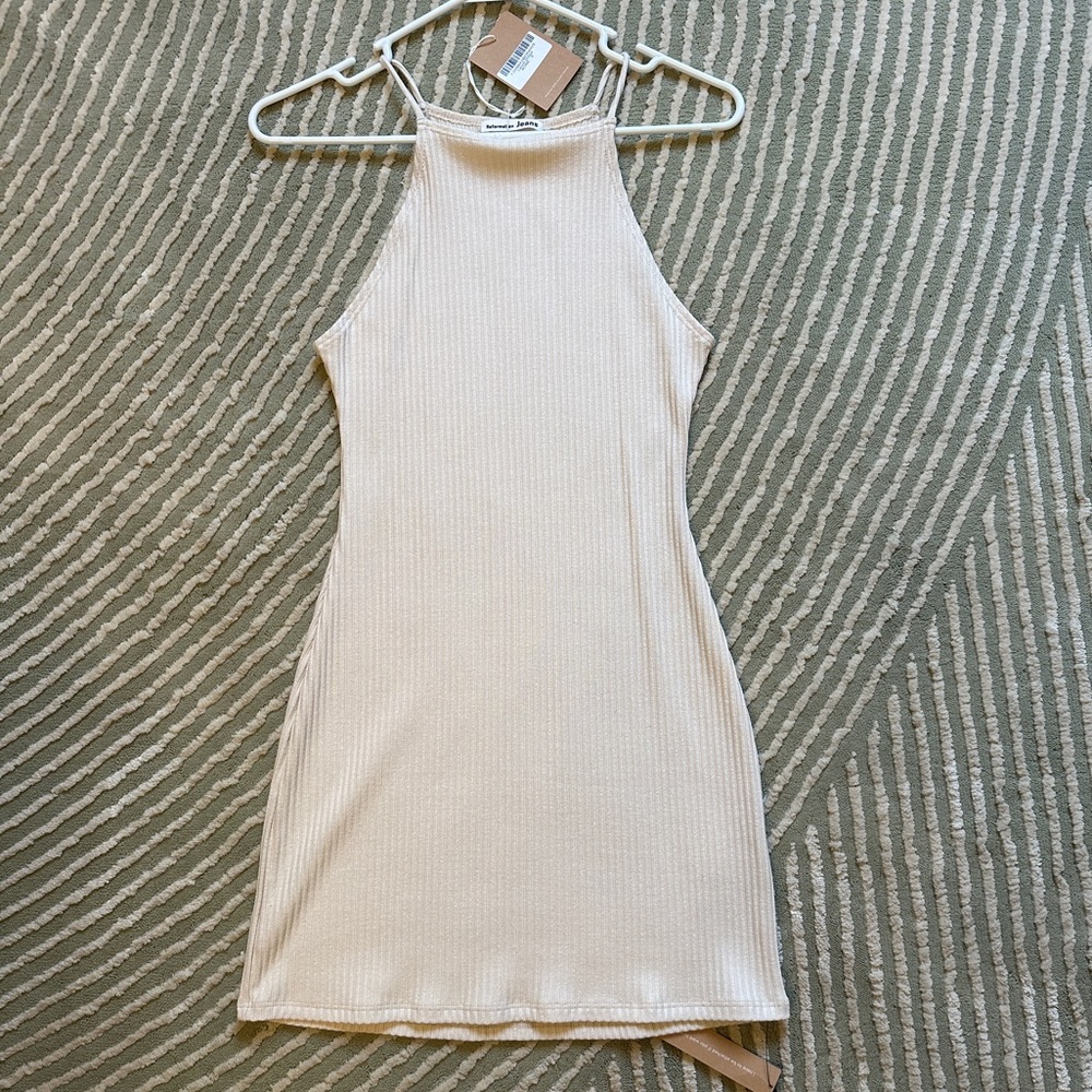 NWT Reformation Leore Dress, Bone (S)